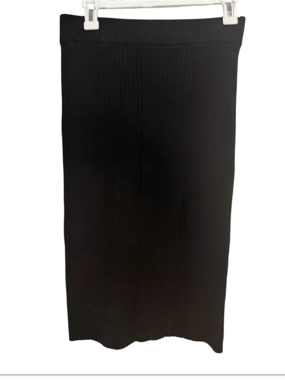 Abercrombie & Fitch Black Ribbed Knit Skirt Sz S NWT Minimalist, Feminine, knit - Picture 2 of 7